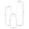 Uniquewise White Ceramic Table Flower Vase for Farmhouse and Home Decor - Ideal for Bohemian Modern Minimalist and Rustic Room Styling - Perfect for Pampas Grass, Fresh Flowers and Stems